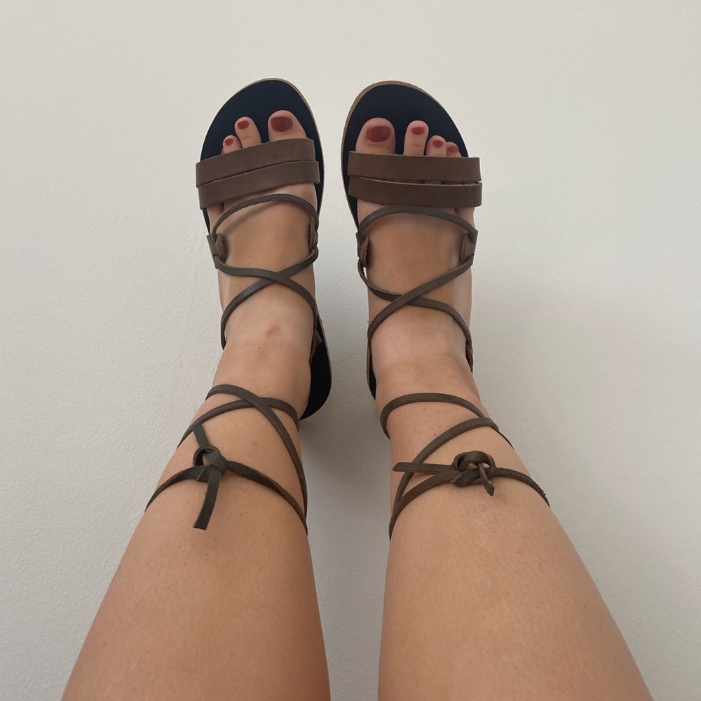 Kyma Ikaria - Brown Suede Gladiator Sandals
